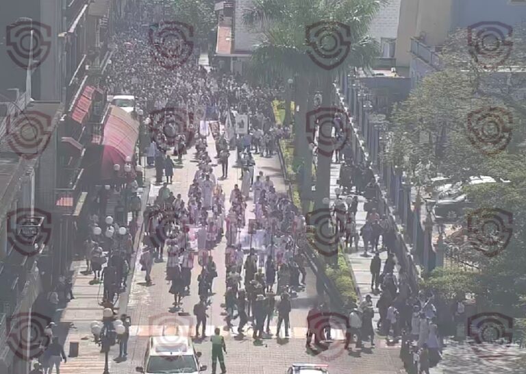 Corporaciones de seguridad del Ayuntamiento de Córdoba resguardan personas en peregrinación