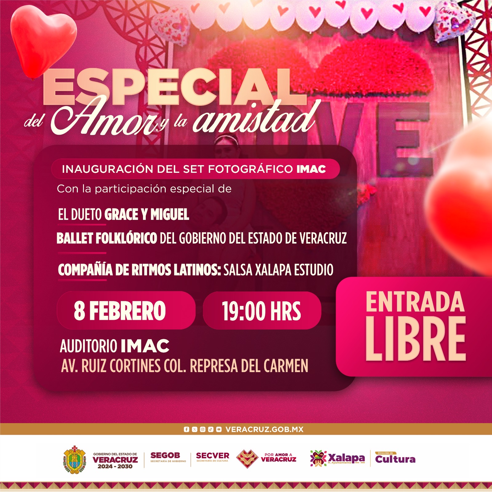 Festejaremos el mes del Amor y la Amistad con eventos culturales para todas y todos