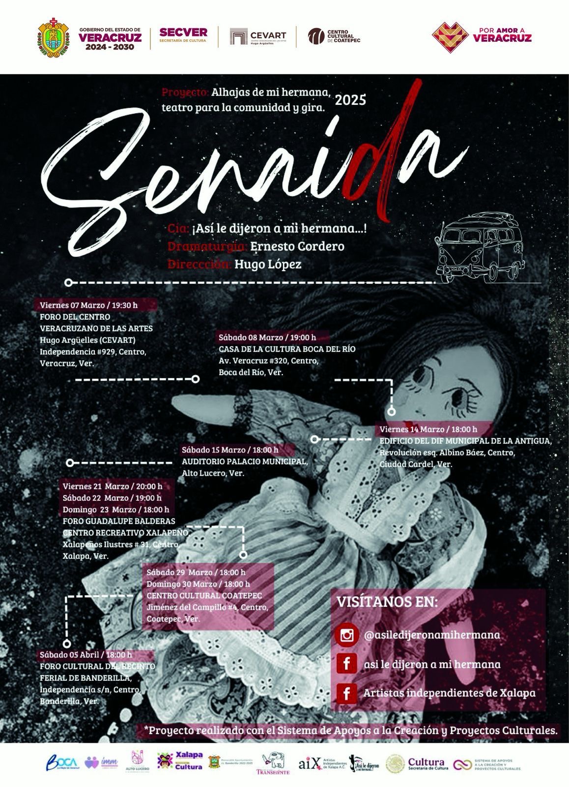 La obra Senaida tendrá siete presentaciones en Veracruz