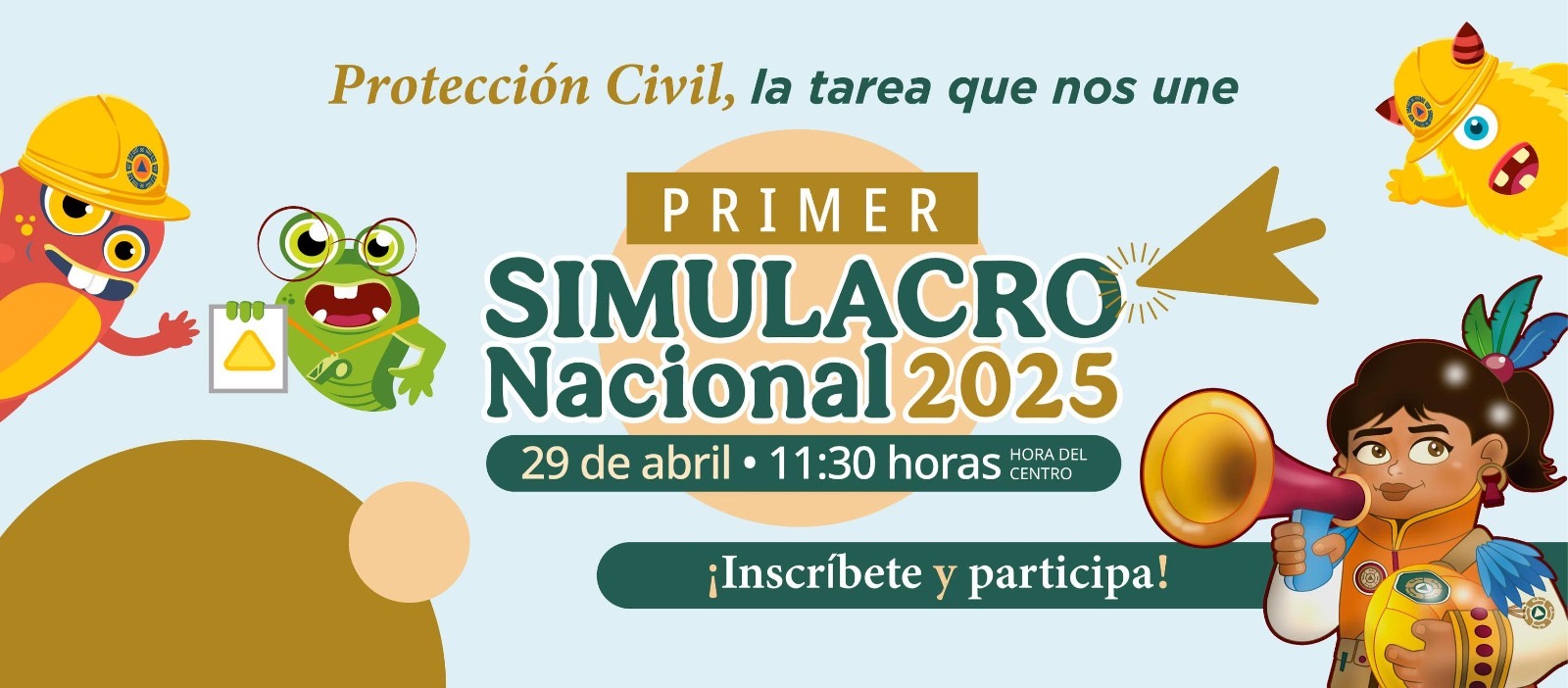 Veracruz, listo para participar en el Primer Simulacro Nacional 2025