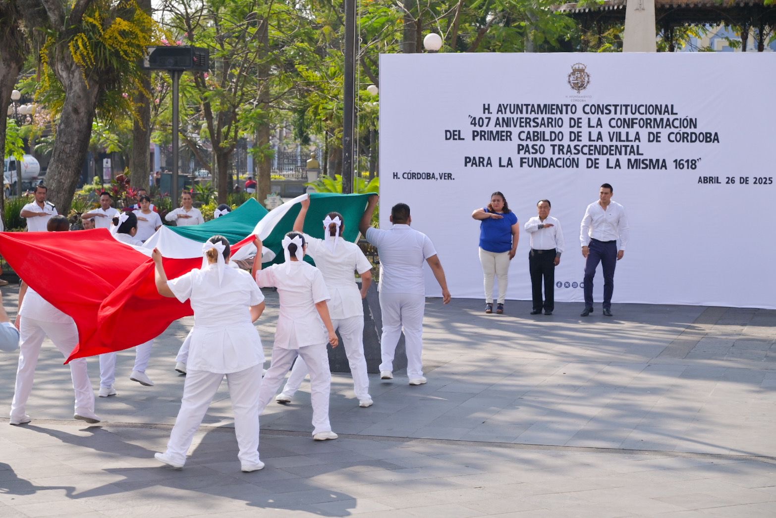 Conmemoran autoridades conformación del primer Cabildo de la Villa de Córdoba