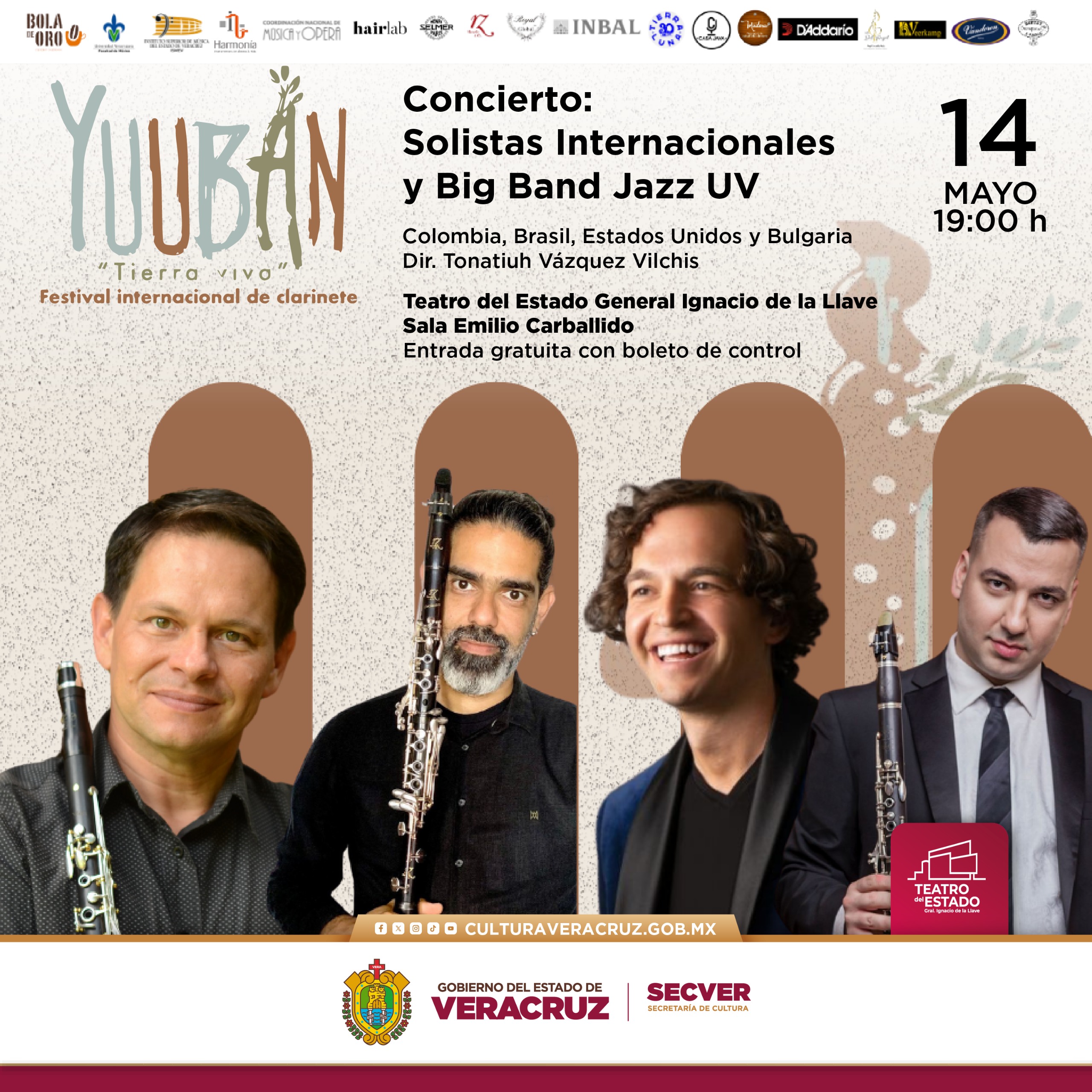 Regresa Festival Internacional de Clarinete YUUBAN Tierra Viva