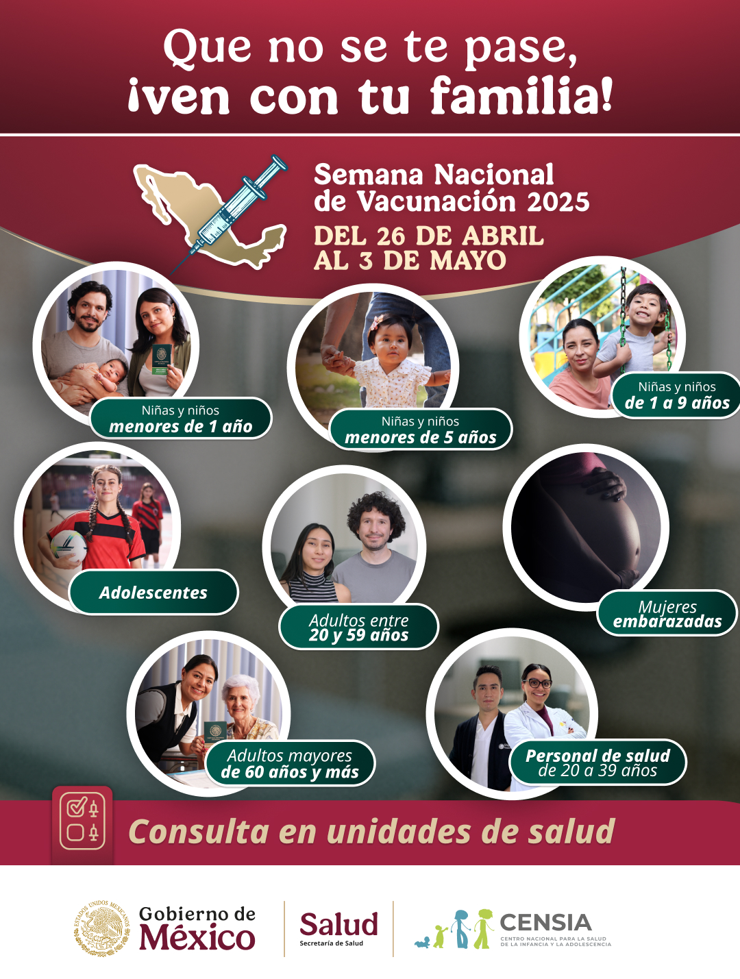 Únete a la Semana Nacional de Vacunación, la prevención está en tus manos