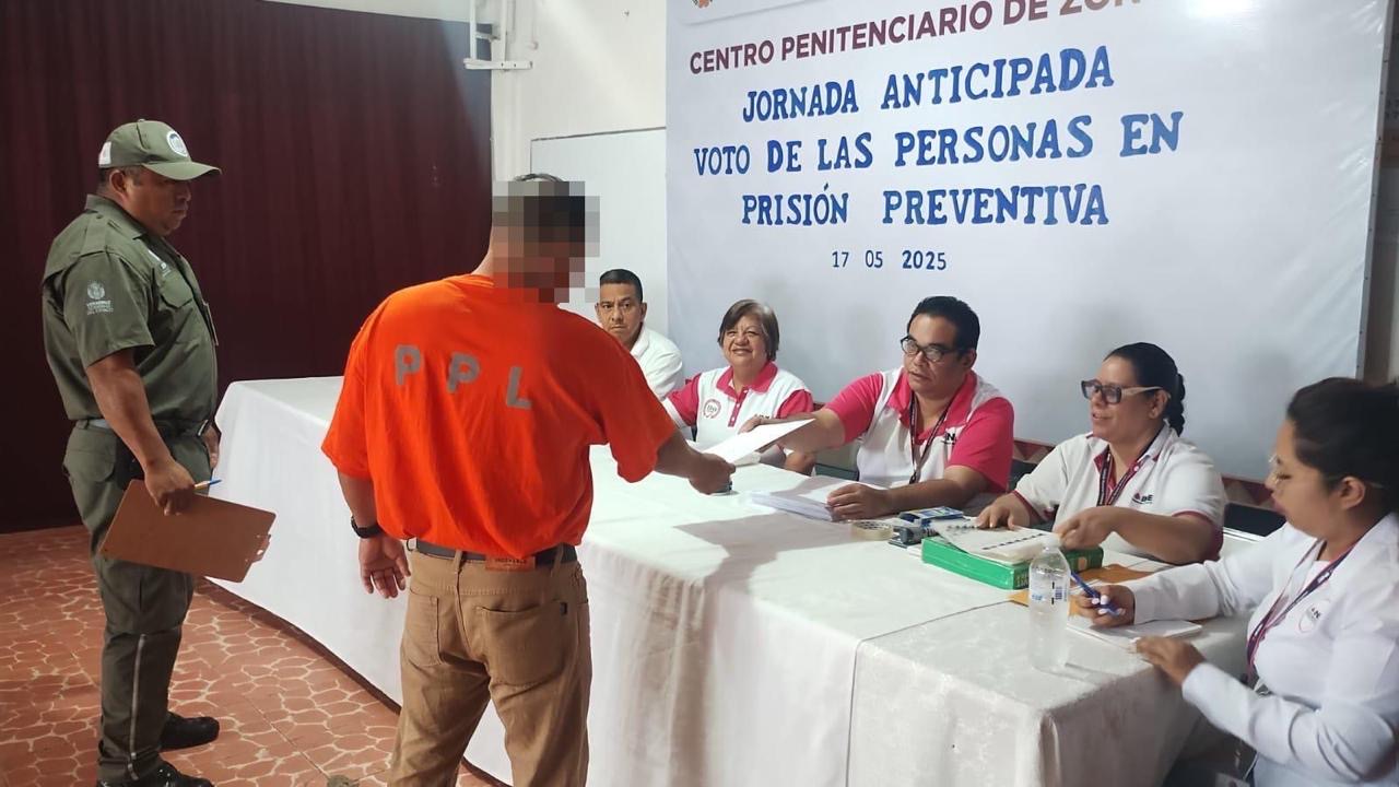 Por primera vez, 957 Personas Privadas de la Libertad ejercen voto anticipado en Veracruz para elegir alcaldías 