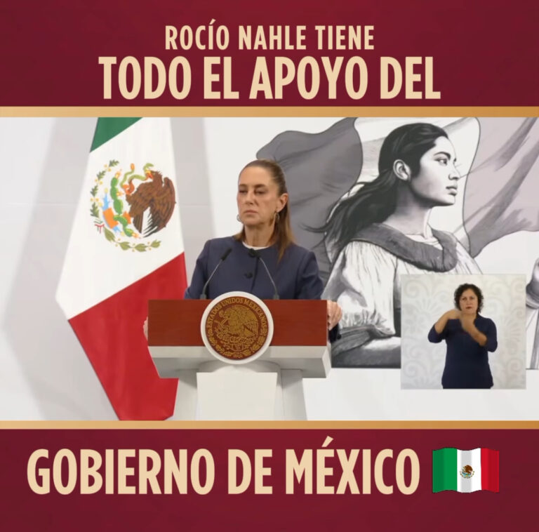Rocío Nahle tiene todo el apoyo del Gobierno de México: Claudia Sheinbaum