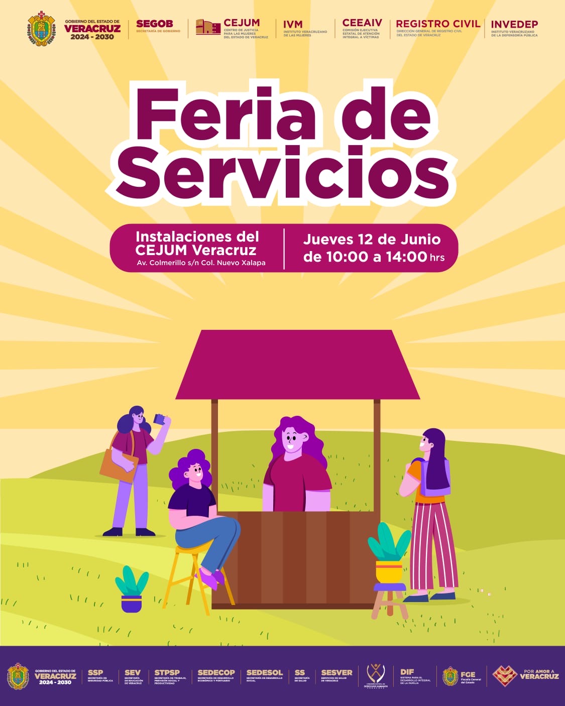 Invita CEJUM a Feria de Servicios para el bienestar de las mujeres